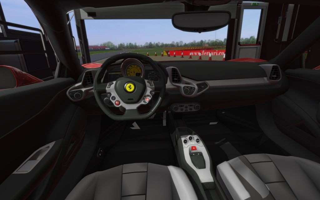 Ferrari cockpit simulation