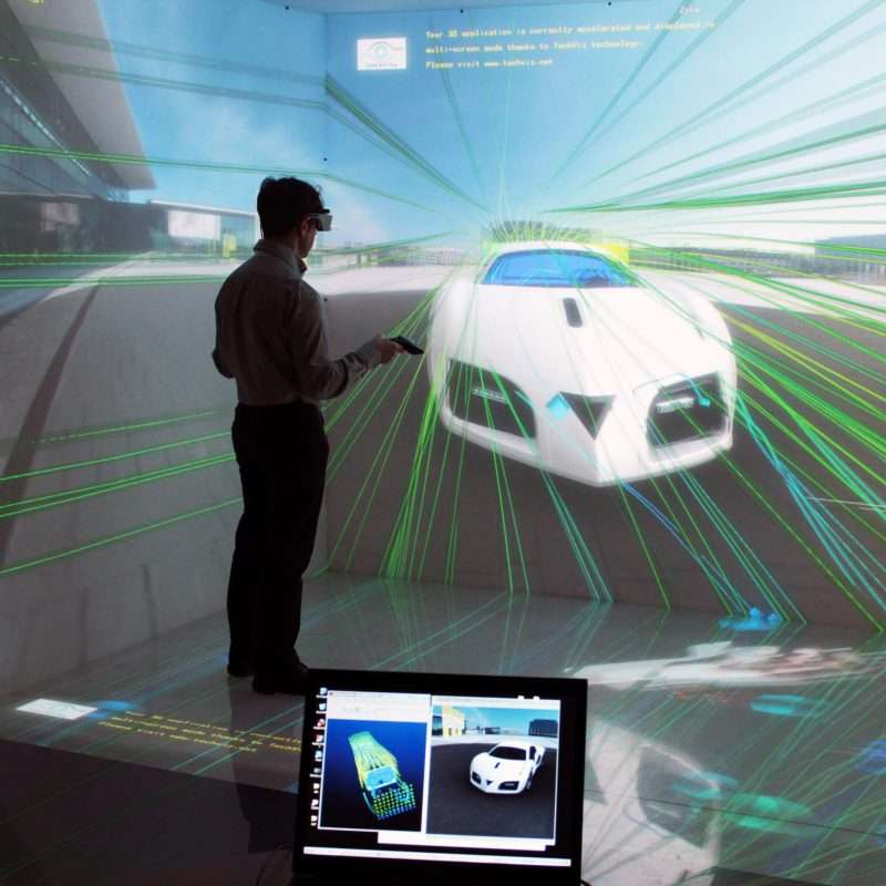 Virtual reality for car