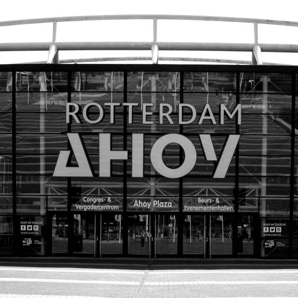 Rotterdam Ahoy building signage