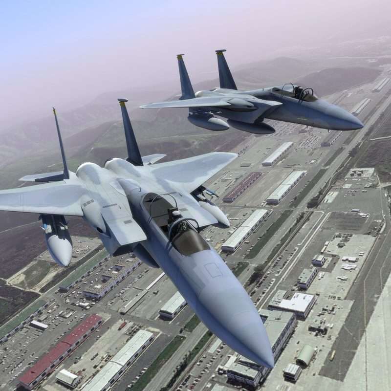 military simulation airplanes