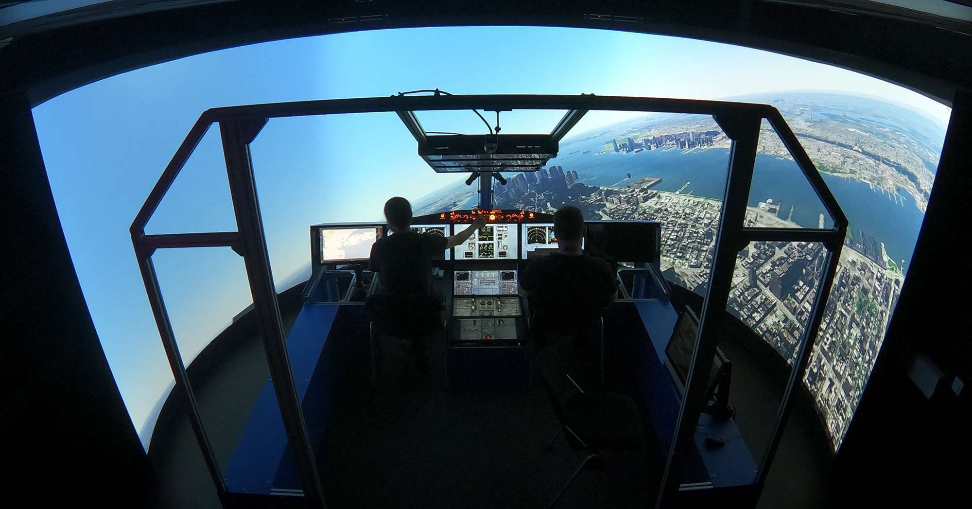 view from virtual plane
