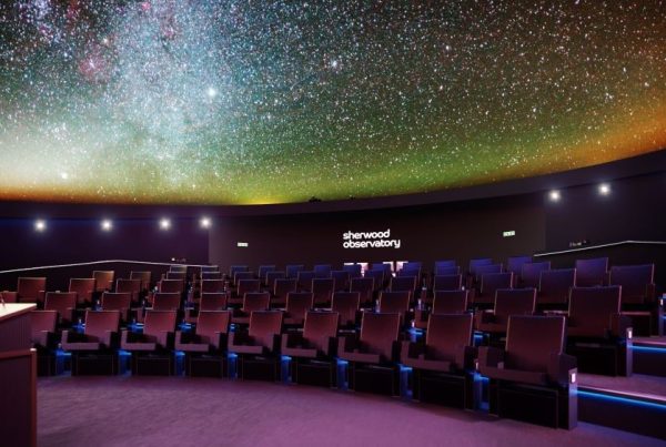 St Engineering Antycip, RSA Cosmos – Konica Minolta, Sherwood Observatory, 2023, Planetarium, VR, Solutions. First large scale project in the UK
